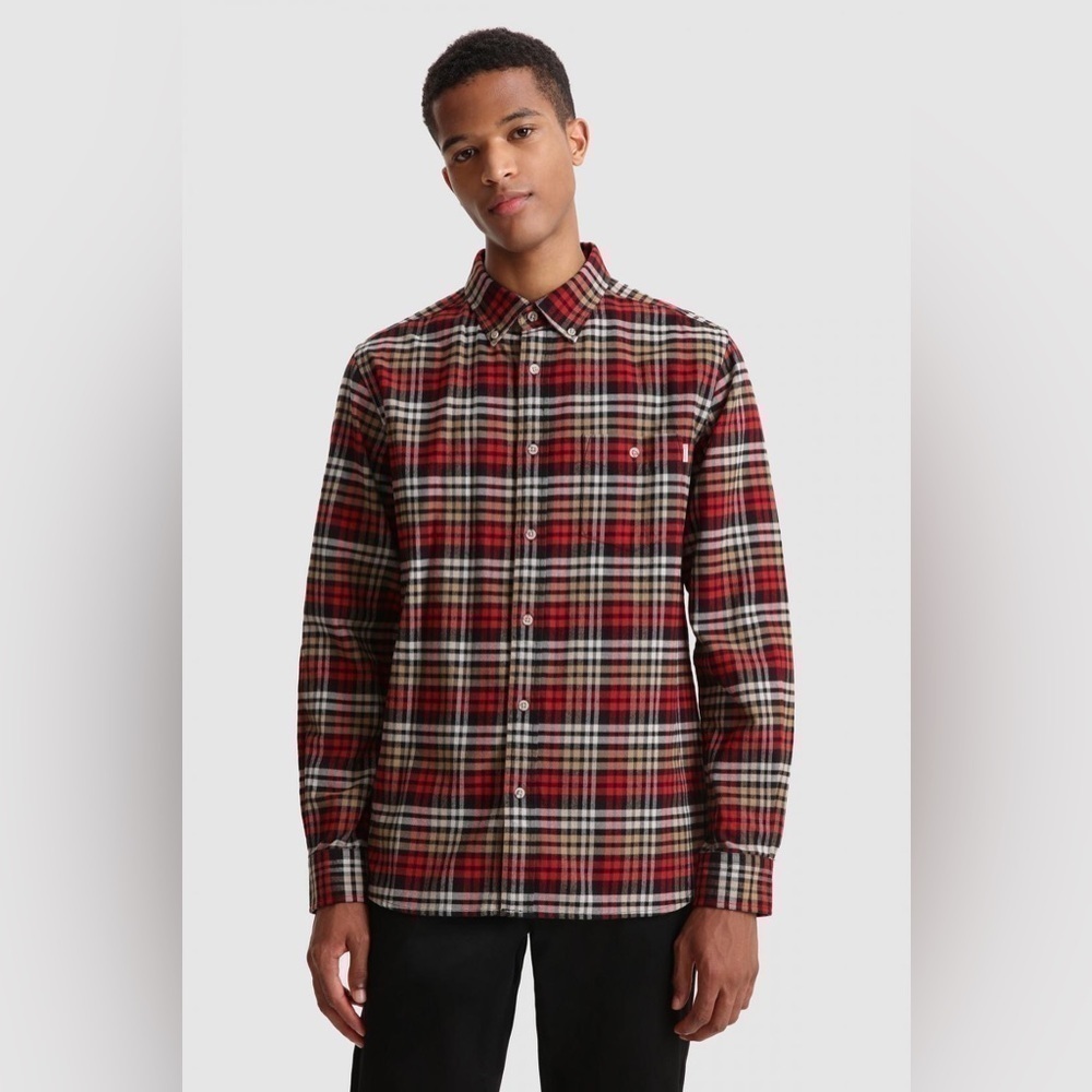 Woolrich Cotton Flannel Button Down Shirt Small